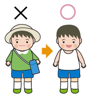 診察時の子どもの服装